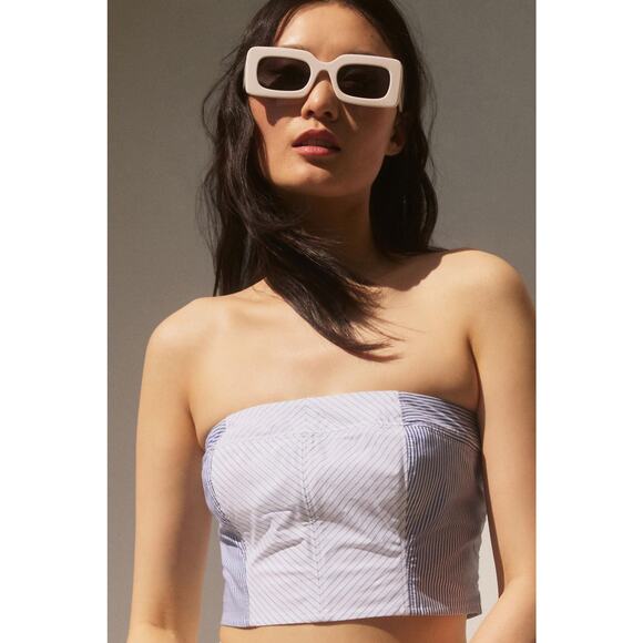 Pernille Rosenkilde by Anthropologie Strapless Crop Top - New Large - Picture 3 of 7